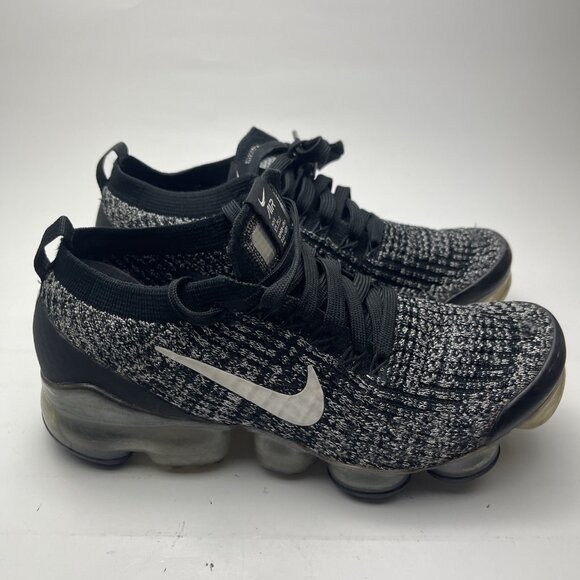 Nike Air Vapormax Flyknit 3 Oreo Womens AJ6910-001 Athletic Shoes Size 7 - Picture 1 of 12